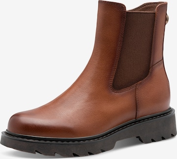 Tamaris Chelsea Boots in Brown: front