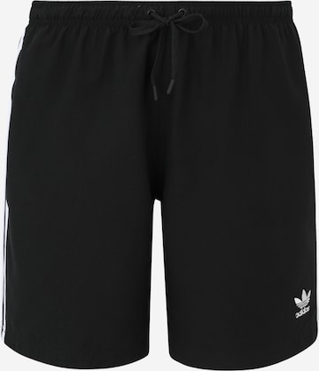ADIDAS ORIGINALS Board Shorts 'Adicolor' in Black: front