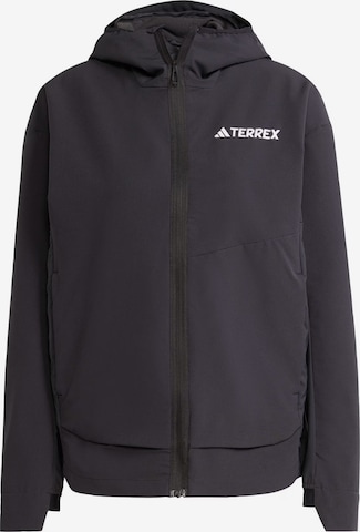 ADIDAS TERREX Outdoor Jacket in Black: front