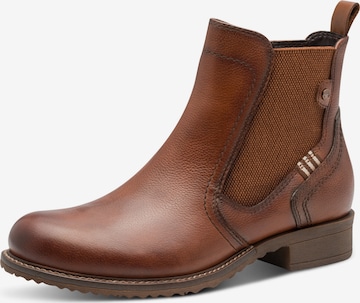 Tamaris Chelsea Boots in Brown: front