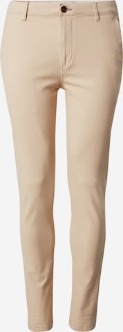 JACK & JONES Slim fit Chino Pants 'JJMarco' in Beige: front