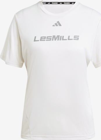 ADIDAS PERFORMANCE Performance Shirt 'Les Mills' in White: front