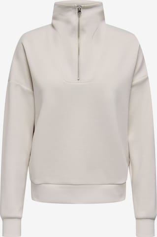 ONLY PLAY Athletic Sweatshirt 'ONPLounge' in Beige: front