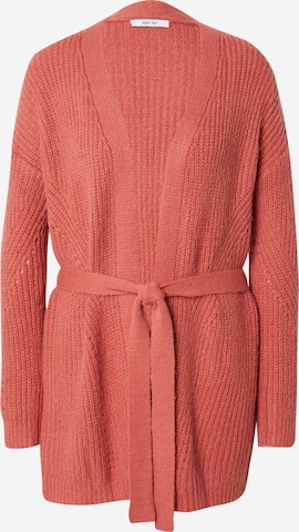 ABOUT YOU Knit Cardigan 'Aleana' in Pink: front